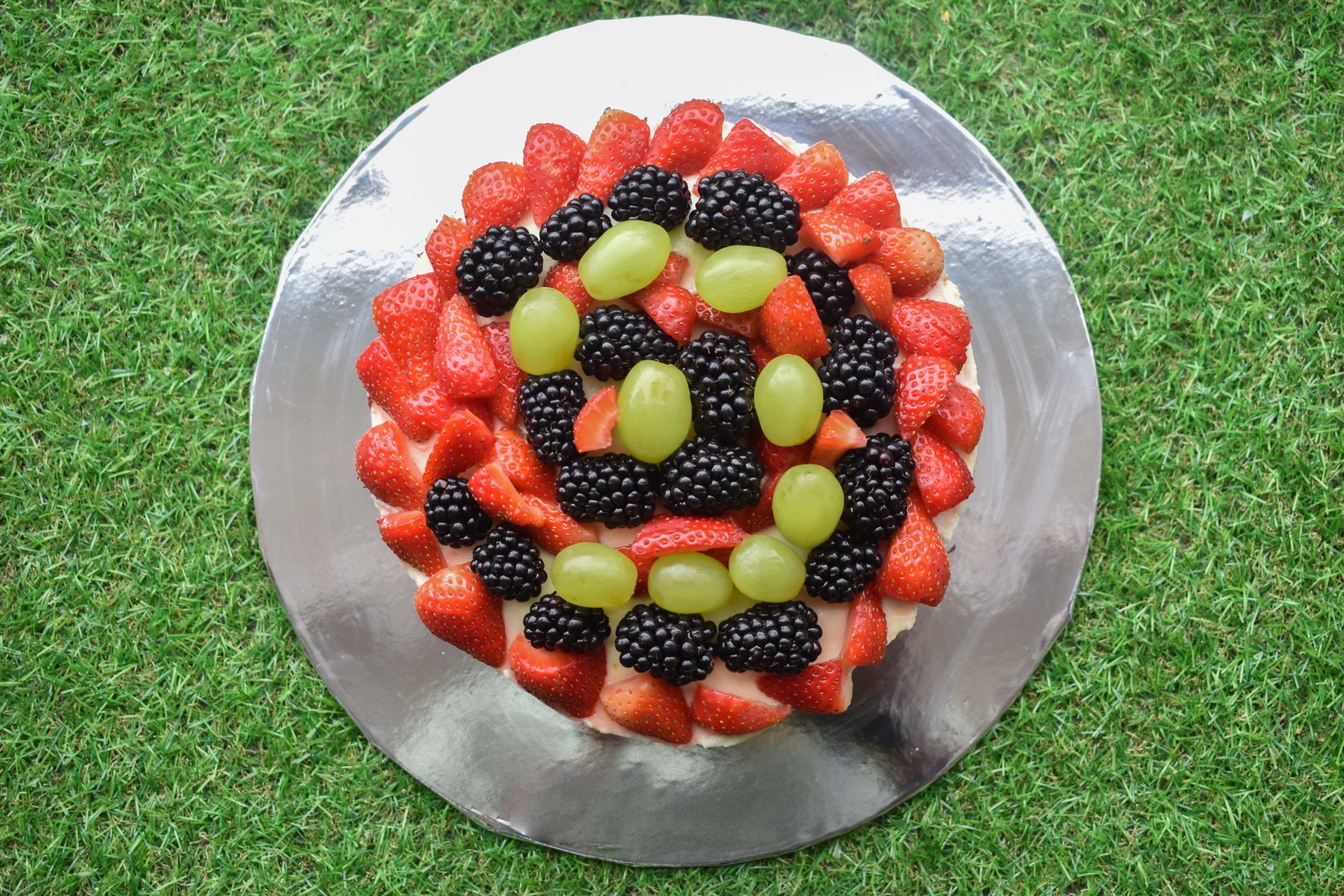 Birthday cake landscape view