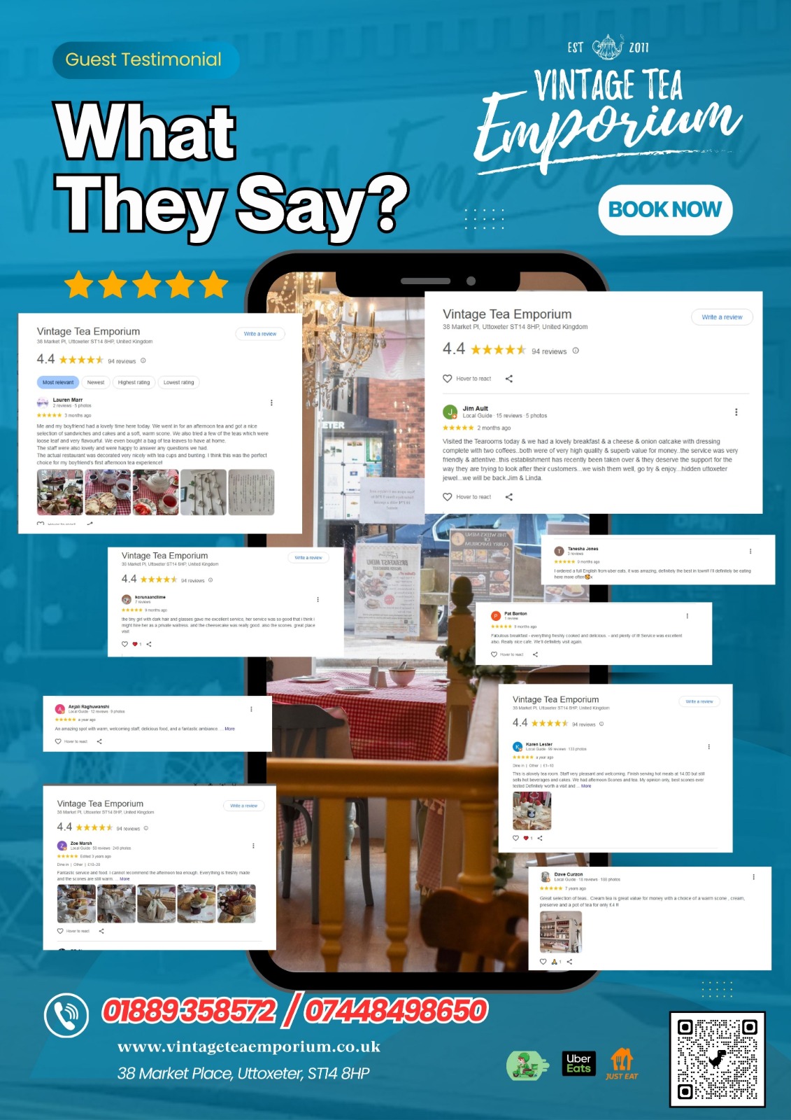 Customer Reviews at Vintage Tea Emporium