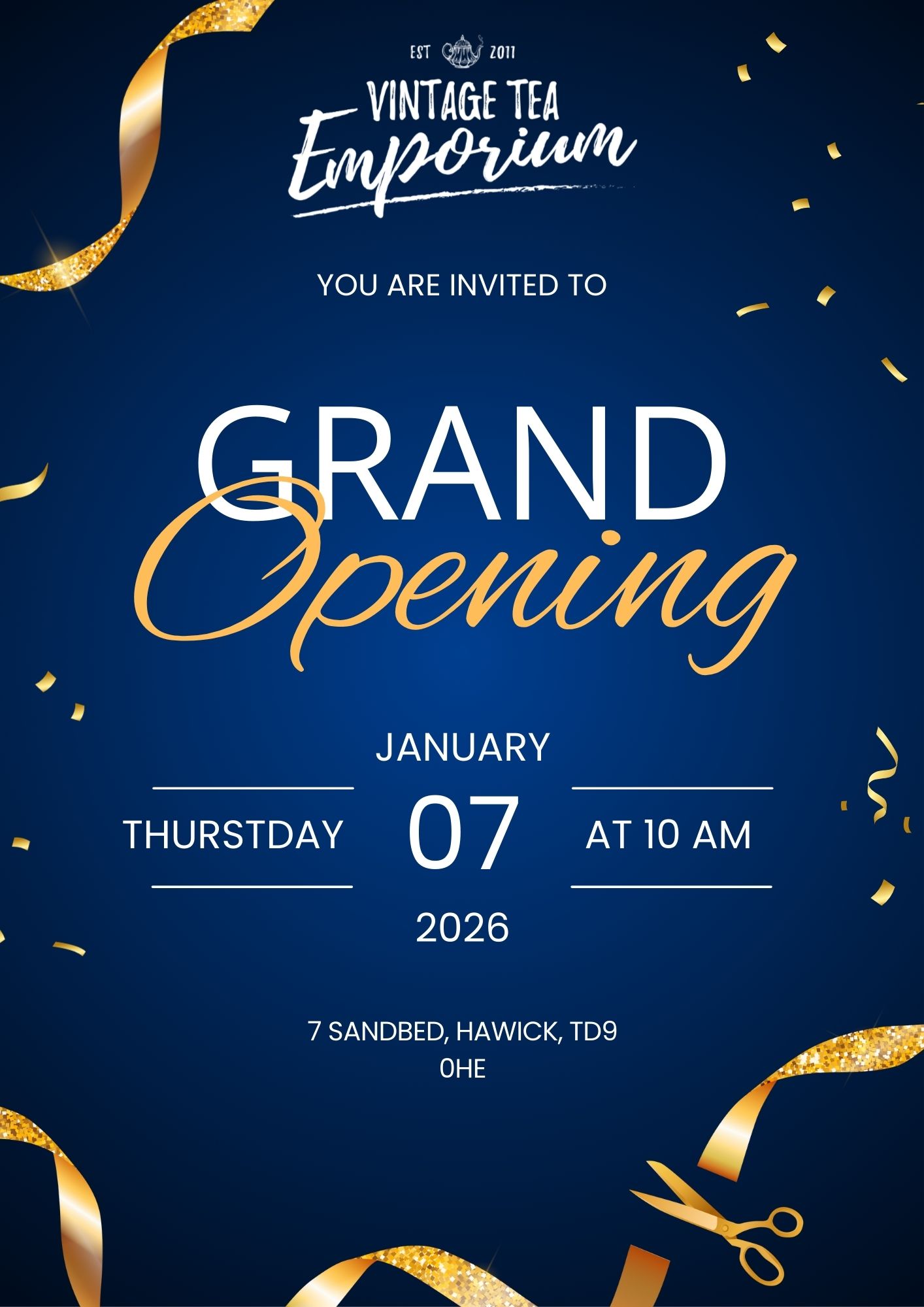 Vintage Tea Emporium Hawick Grand Opening